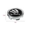 mhwql6 4pcs 56mm+60mm Car Wheel Center Hub Cap Rim Cover Emblem Stickers For Skoda Octavia Fabia Kamiq Kapoq Kodiaq Rapid SCALA Superb