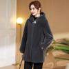 Женская одежда для мам среднего и пожилого возраста, новая шуба из искусственной норки, шуба большого размера, длинный зимний утолщенный свободный плащ