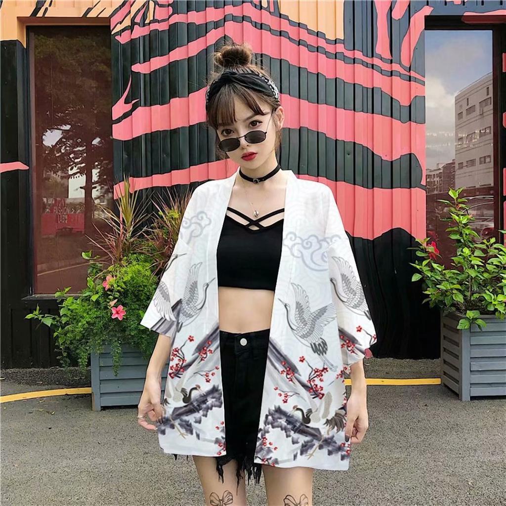 Женский традиционный кардиган, кимоно, пальто, тонкий наряд