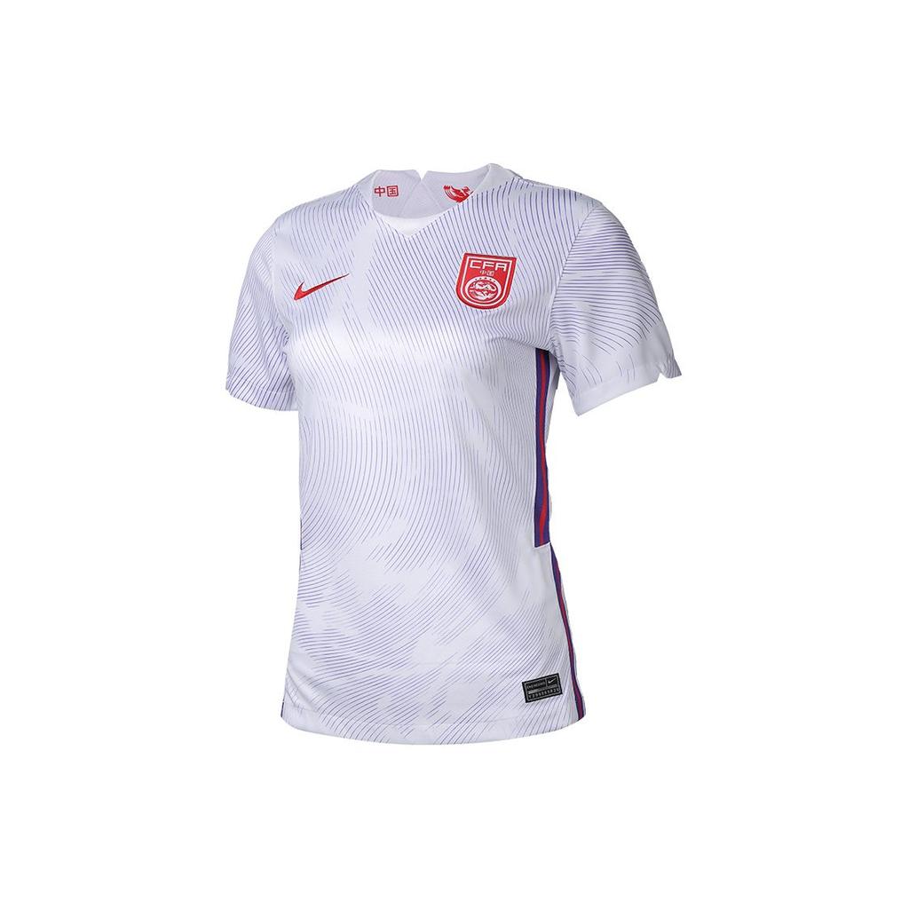 Nike Женские футбольные майки Белые с V-образным вырезом Средние CJ0326-100