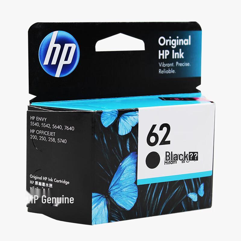 HP 62 Original Black & Tri-color Ink Cartridge Combo Pack