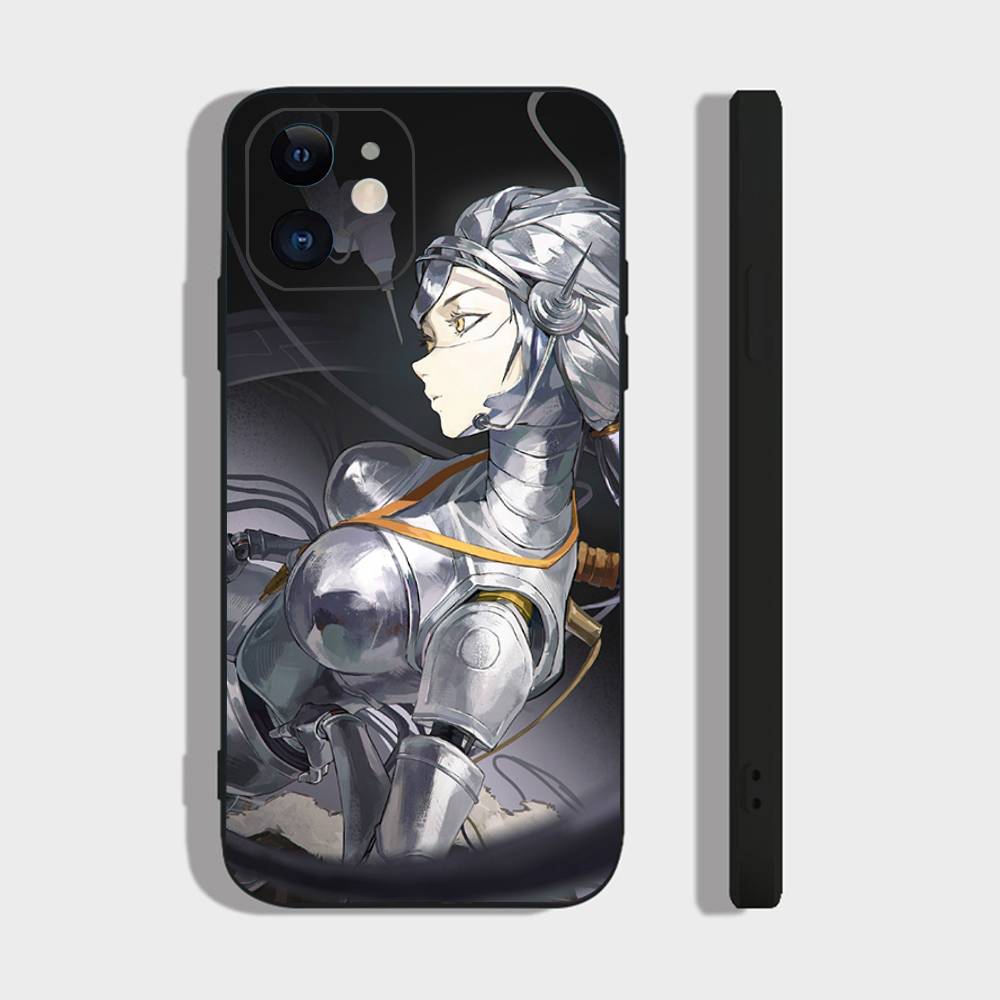 Чехол для телефона Lucy Animated Game R-Reverse 1999 для iPhone 17 Air 16 15 14 13 Pro Max 11 12 Черный Силиконовый Чехол