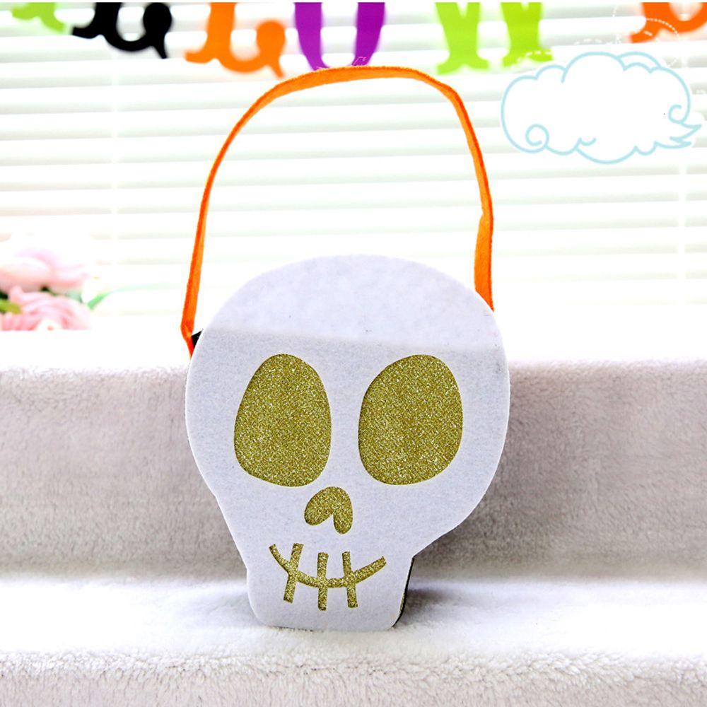 Kids Halloween Decoration With Handle Tote Bag Non-woven Bag Gift Pouch Halloween Candy Bag