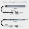6 in 1 Portable Multi Port Type USB C HUB Adapter USB + Type-C to PD100W + USB3.0/2.0 + SD/TF HUB Docking Station