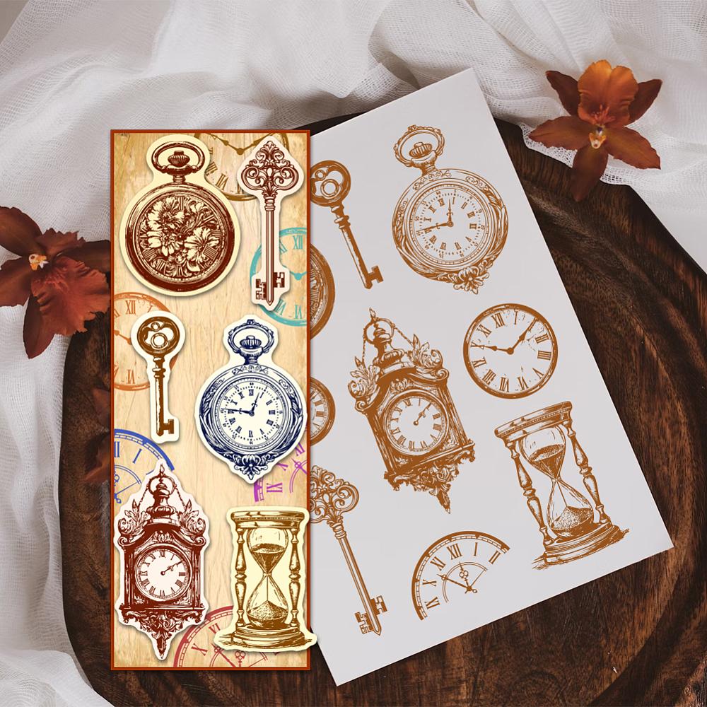 Custom Moon Theme PVC Plastic Clear Stamps for DIY Scrapbooking Photo Album Decorative Cards Making Clock 160x110mm