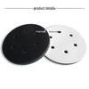 6-Inch 6-Hole Soft Sponge Buffer Pad for Sanding & Polishing - Shock-Absorbing Flocking Pad for Pneumatic Dry Grinders