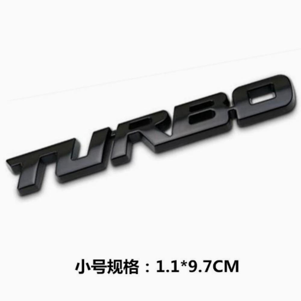 9.7 * 1.1 см Автомобильная 3D металлическая наклейка-логотип автомобиля TURBO с турбонаддувом из цинкового сплава для автомобилей