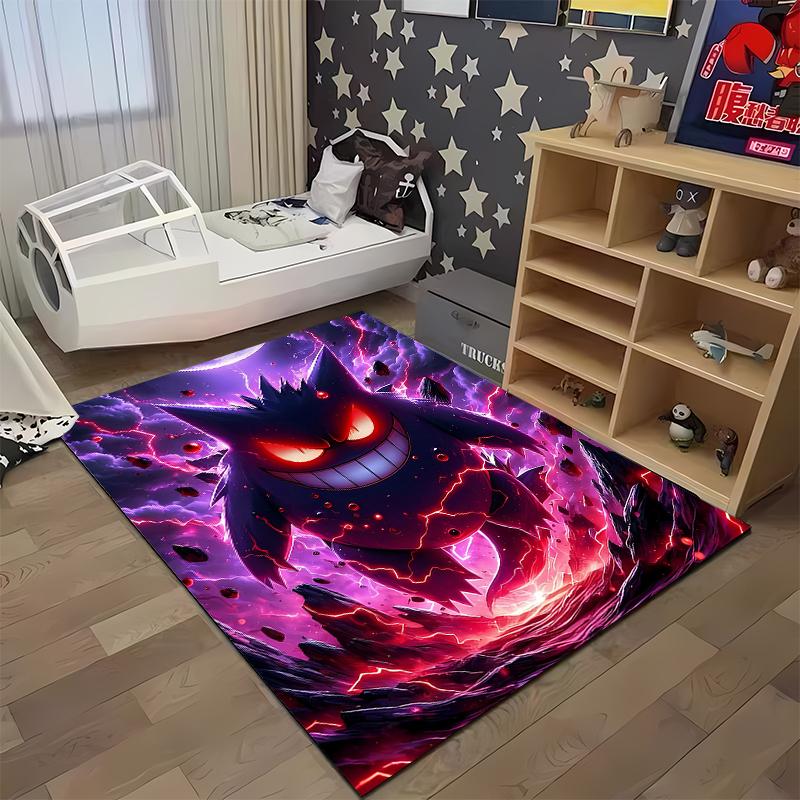 1PC Gengar Pattern Printed Rug Bedroom Living Room Anime Carpets for Girl Room Floor Mat Home Decor Non-Slip Rug Fast Shipping