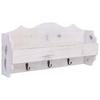 VidaXL Wall-mounted Coat Rack White 50x10x23 Cm Wood