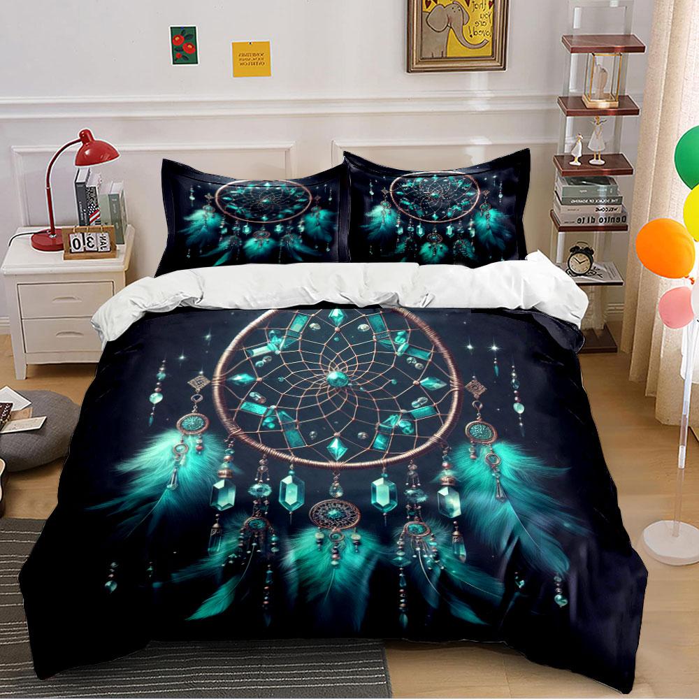 Dreamcatcher Pattern Bedding Set Bedding Duvet Cover Set Duvet Cover Pillowcases (1 * Duvet Cover 2 * Pillowcases, without duvet insert)