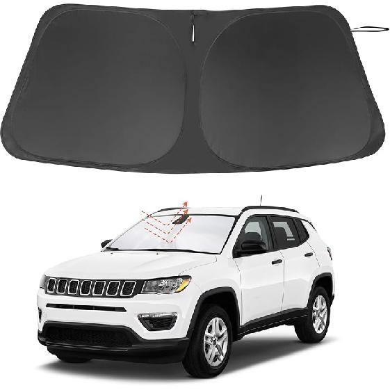 TINGLU Солнцезащитный козырек для Tesla Model X Tesla X 2016-2024 2025 Аксессуары Солнцезащитный козырек на лобовое стекло Защита от УФ-лучей Накидка на солнцезащитный козырек С