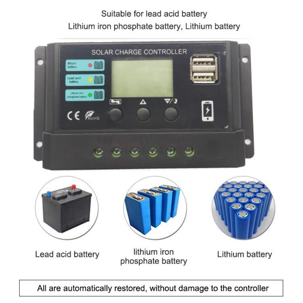 12V/24V Solar Controller LCD Display 12V 24V Solar Controller RV Application