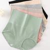 Женские хлопковые трусы большого размера для весны и осени, с поддержкой живота и бедер, удобные, дышащие, с высокой талией
