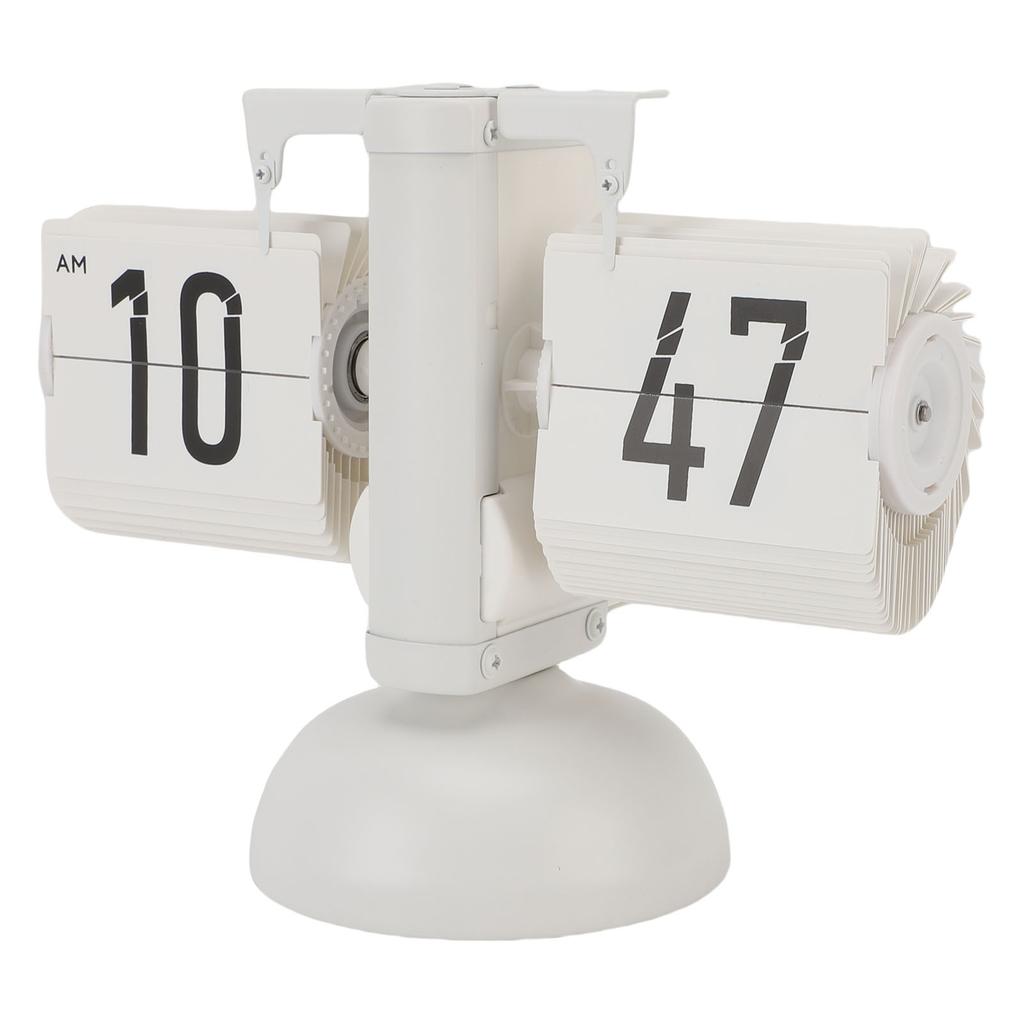 Перекидной настольный часы 12 часов Винтажный Минималистичный Цифровой дисплей Работа от батарейки Автоматический Механический