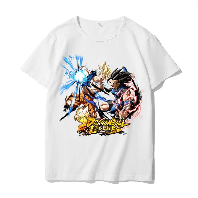 Dragon Ball Kids White Cotton T Shirt Son Goku Baby Short Sleeve Tees Shirt Cartoon Boy Girl Summer Clothes Kawaii Tops Gifts