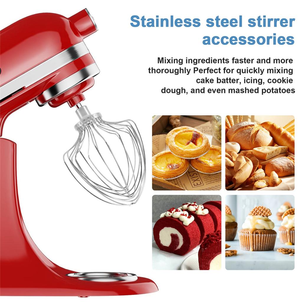 Accessories for 7-Quart Lifting Stand Mixer, Mixing Head, Whisk, Suitable for KSM7586P/7990/8990