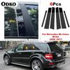 6 шт. автомобильных стоек, накладок на двери, оконные накладки для Mercedes ML-Class W164 2006 2007 2008 2009 2010 2011 BC, наклейка на стойку