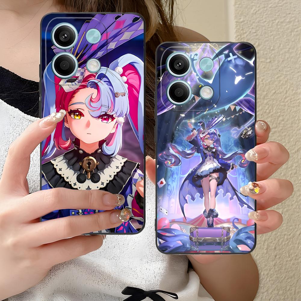 Wuthering Waves Roccia Phone Case for Xiaomi Redmi Note 14 13 12 11 S Pro Plus 4G 5G Colorful Printing Cover Pretty Luxury Cover