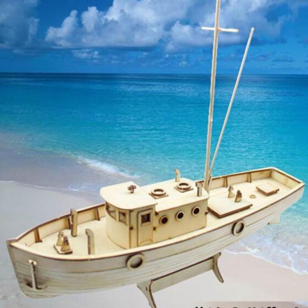 Ancient Sailboat Wooden Ships Model Home Decoration Wooden Sailing Boat  DIY Hobby
