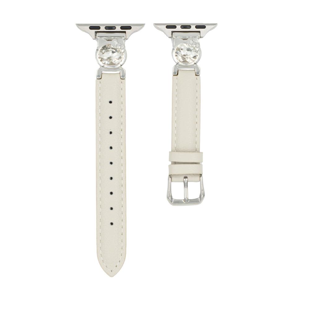 Cute KT Cat Diamond Diamond Leather Strap for Apple Applewatchs10 Watch iwatch98765