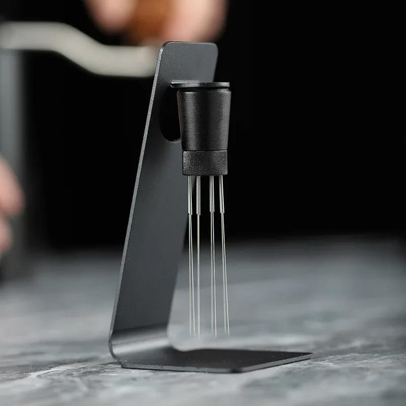 Игла для кофейного порошка с магнитной присоской и подставкой для хранения, игла для смешивания кофейного порошка из алюминиевого сплава, инструмент бариста