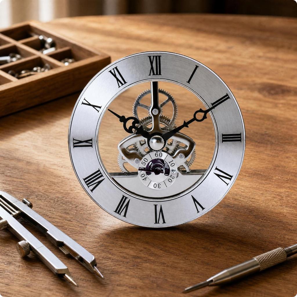 Механизм Skeleton Clock OpenDesign | Изящные часовая и минутная стрелки, Центральная часть с цифрами