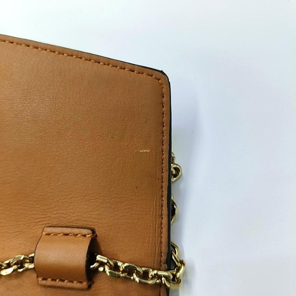 [Pre-Owned] Millie Visetos Classic Monogram Print Light Trendy Cool Girl Flap Chain Crossbody Bag Medium - Very Good #1D2P42J