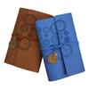 Retro Style Creative Hand Book A6 Spiral Ring Binder Leather Notepad Small Notebook
