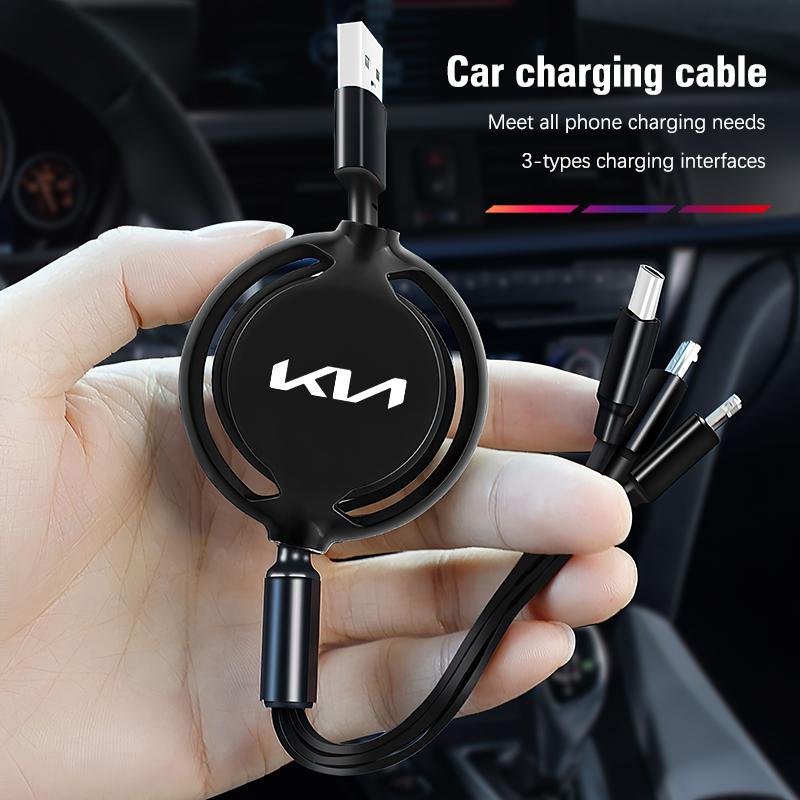 Мини-адаптер питания USB Type-C для автомобиля, скрытый, для KIA K3 Sportage Carnival K5 Seltos Pegas KX1 EV5 Sonet EV6 K4 EV3 Ceed K8