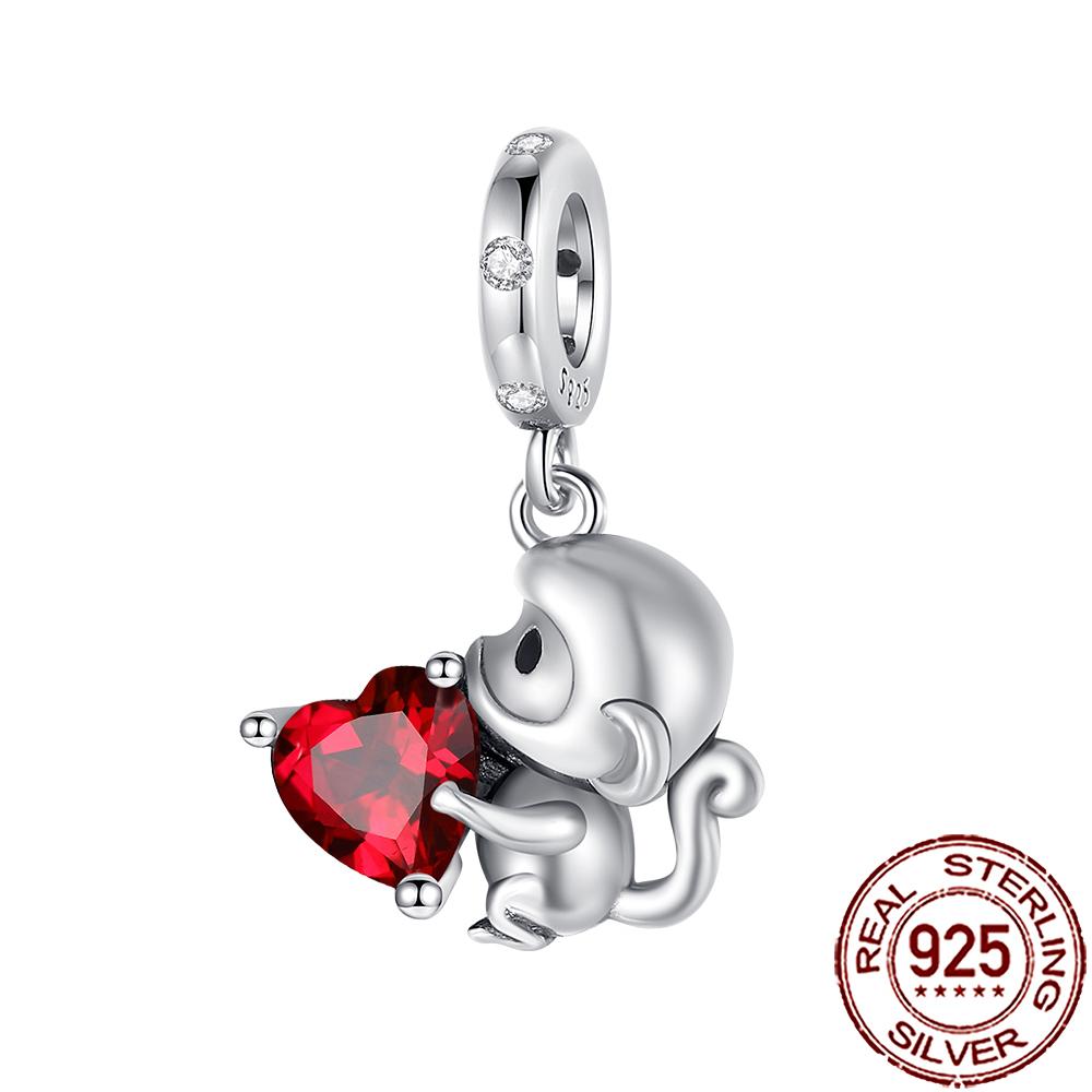 New Charms 925 Silver Cat Dog Flamingo Chameleon Axolotl Animal Beads Fit Bracelet Necklace Women DIY Jewelry