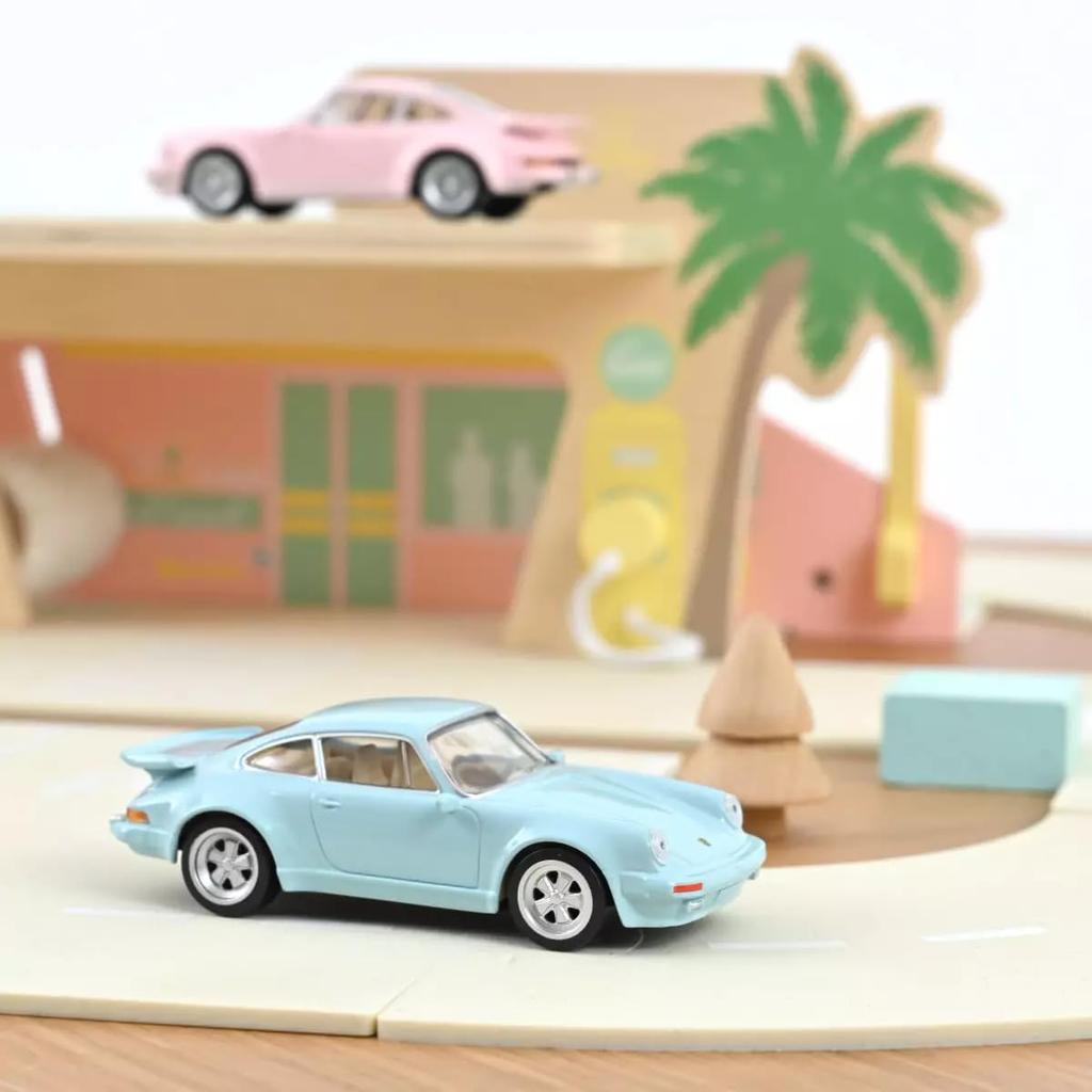 NOREV 1/43 Porsche 911 Turbo 1978 Светло-синий NOREV JET CAR Миниатюрный автомобиль