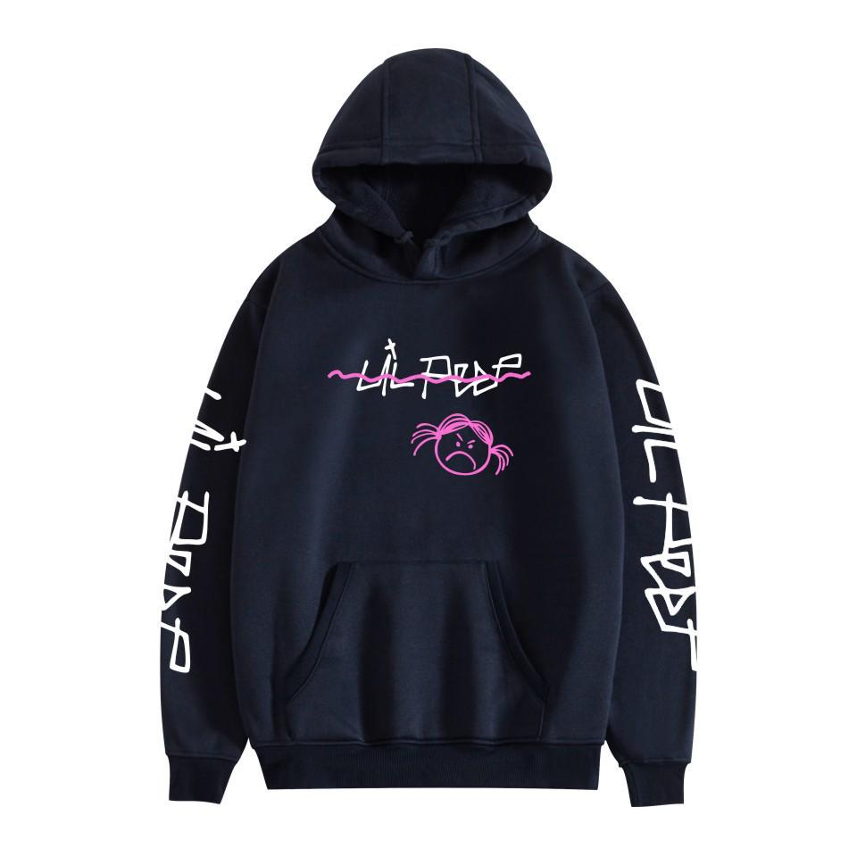 Модный худи Lil Peep в европейском и американском стиле – Осенне-зимний повседневный свободный крой для пар