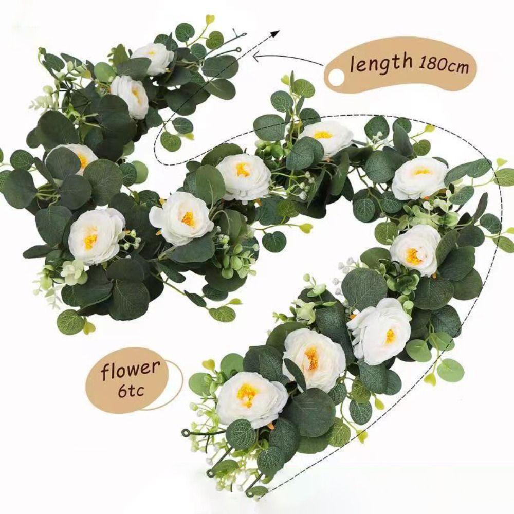 180cm Artificial Vines Lifelike Garland Hanging Plants Greenery Artificial Flowers  Home