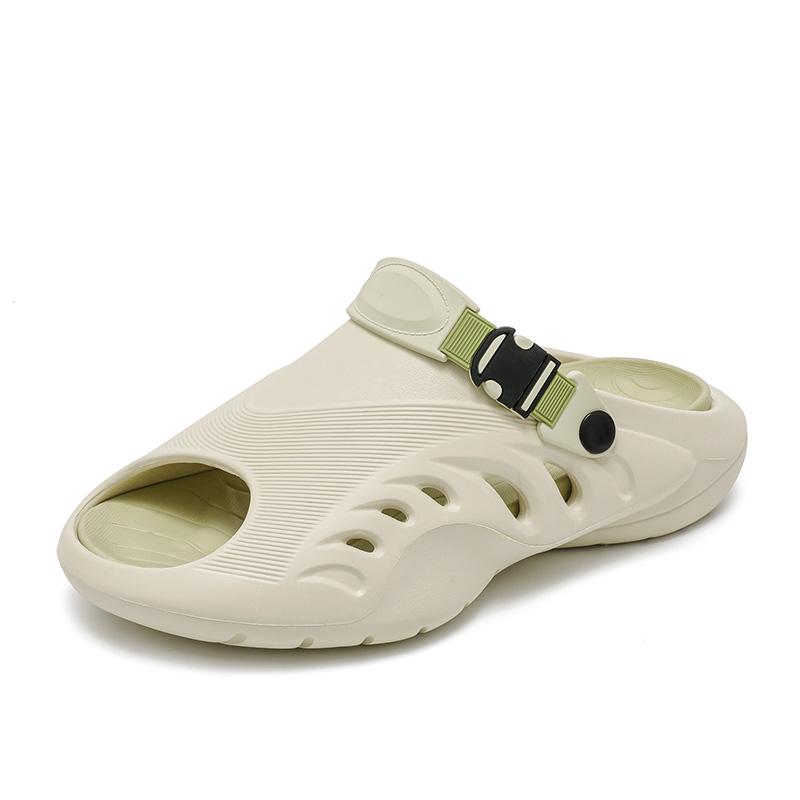 Модные летние мужские сандалии-клоги высокого качества для дома, сада, улицы, пляжа, из ЭВА, повседневные, с отверстиями, нескользящие, на платформе, шлепанцы zapatos