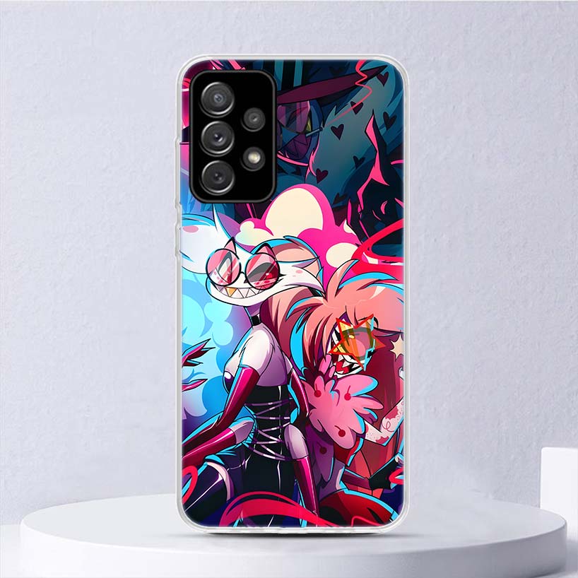 H-Hazbin H-Hotel Ангел Пыль Мягкий Чехол Для Samsung Galaxy A52 A42 A32 A22 A12 A02S Чехол Для Телефона A50 A51 A70 A71 A41 A31 A21S A40 A