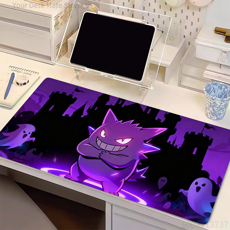 Mouse Pad P-Pokemon Gengar Computer Keyboard Pad Carpet Large Gaming Accessories Office Laptop Mousepad PC Gamer Desk Mat Table