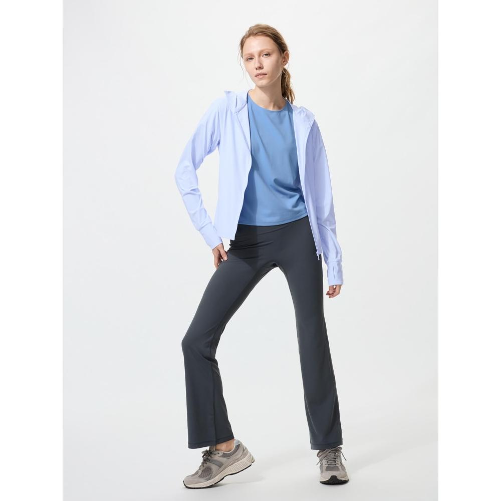 Uniqlo Япония Ультраэластичная Худи на молнии Air Rhythm с защитой от УФ-лучей