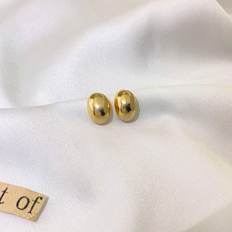 Vintage Rose Leaf Metal Cuban Link Pearl Earrings for Women