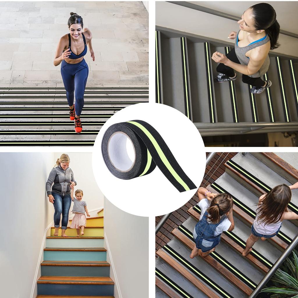 COSIMIXO Флуоресцентный черный 5 см x Эта светящаяся лента предотвращает и обладает отличной адгезией и истираемостью. Ее можно использовать в помещении и на в темных местах.