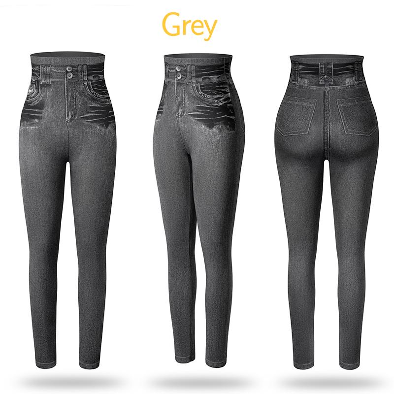 Женские джеггинсы Джинсовые джинсы с 3D-принтом Леггинсы Узкие брюки Формирующие длинные джинсы скинни с высокой талией Брюки-карандаш с контролем живота Женские леггинсы