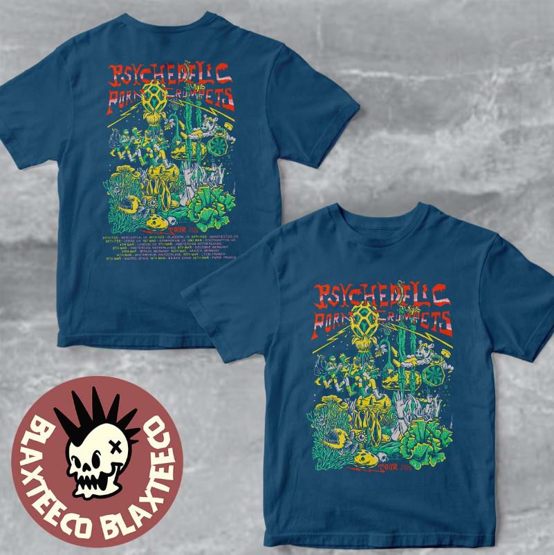 Psychedelic Porn Crumpets Tour 2026 Schedule Dates Two Sided TShirt Unisex T-Shirt