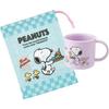 Skater Lunch Box Plastic Cup, 200ml, for Kids, Antibacterial, Dishwasher Safe, Made in Japan, Snoopy 80s Cafe Design, KE4AAG-A