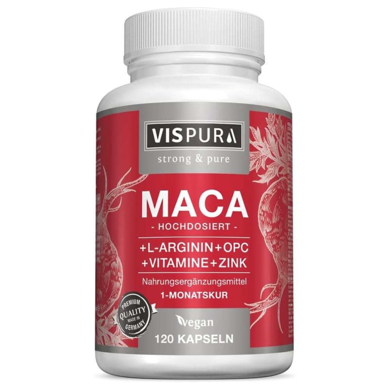 VISPURA МАКА + L-АРГИНИН + OPC + Витамины + Цинк 120 Капсул
