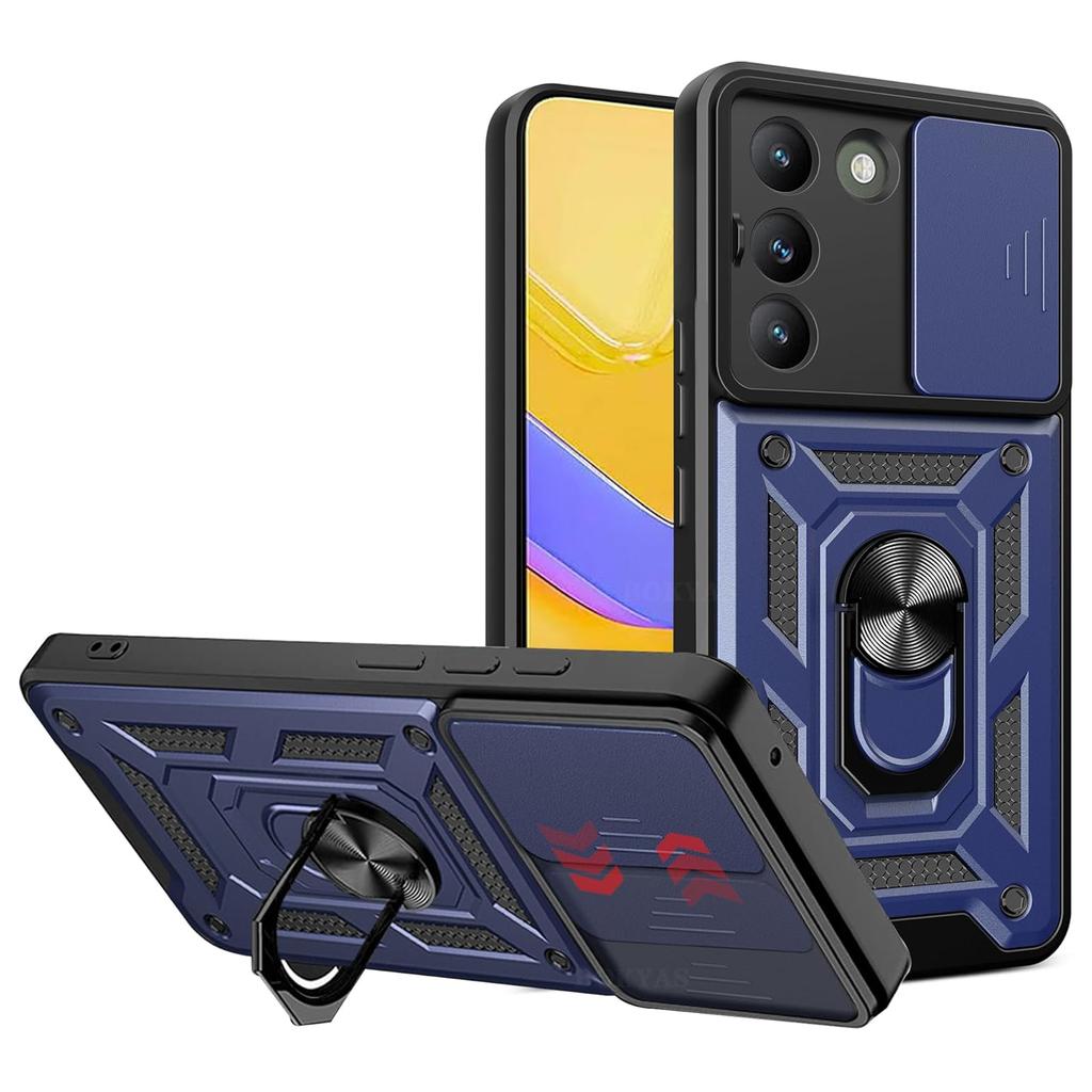 Armor Case For VIVO V40 SE V30 Lite 5G V30 Pro V30E V29 V29E Cover Lens Protection With Ring Magnetic Holder Coque Fundas