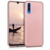Coque - kwmobile - Samsung Galaxy A50 - Silicone - Souple - Or rose métallique