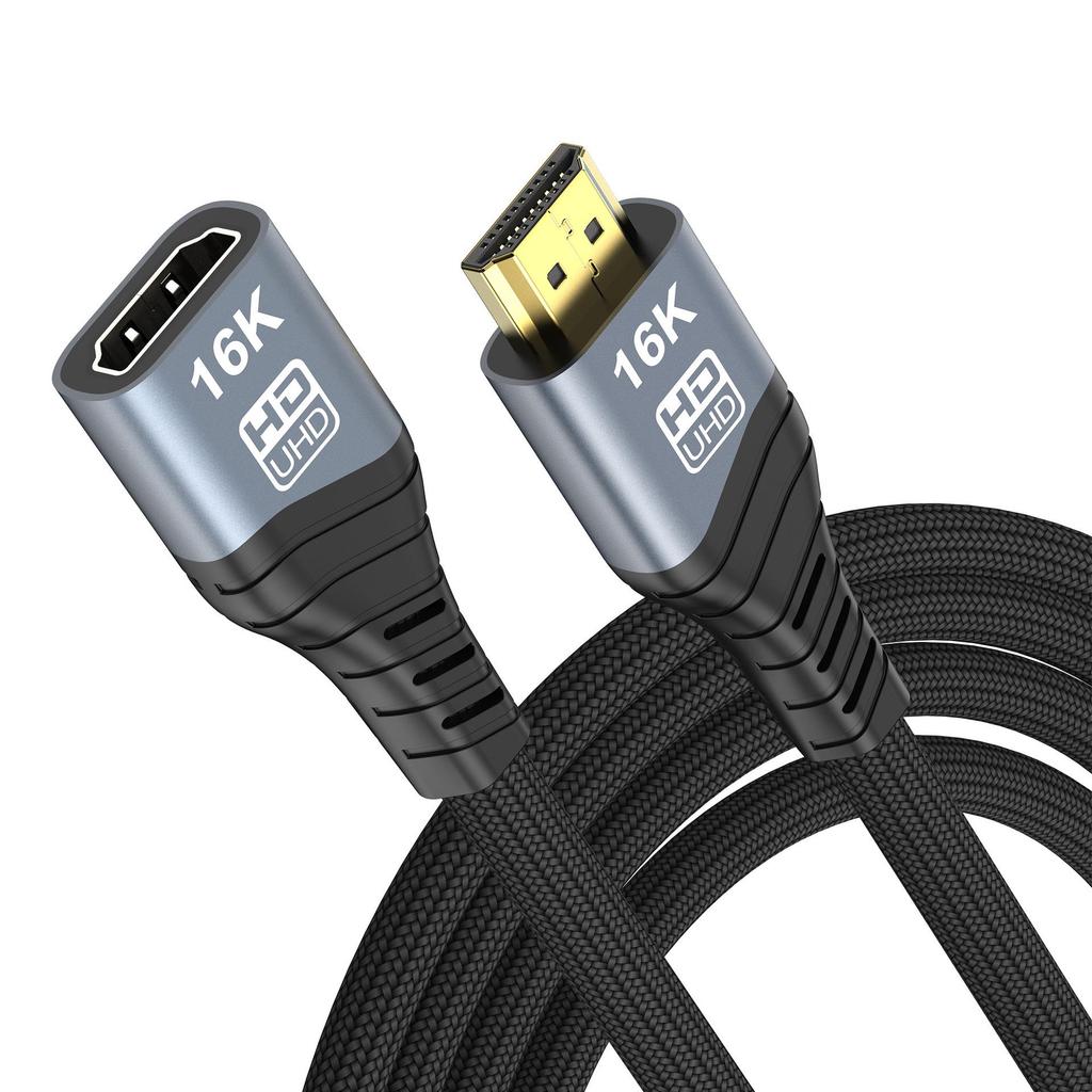 Удлинительный кабель HDMI 2.2 Male to Female 16K 60Hz для телевизора и монитора