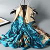 Spring/Summer New Women'S Silk Scarf 90 * 180cm Simulated Silk Twill Square Scarf Fashion Printed Large Square Scarf Professional Scarf