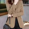 Women's Clothing Suit Jacket Casual Slim Fit Solid Color Long-sleeved Cardigan Fashionable Jacket Top