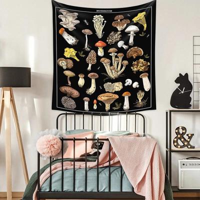 Гобелен в стиле бохо психоделический гриб цветок растение настенное одеяло украшение ткань