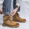 Классические мужские ботинки в стиле ретро с высоким берцем, ботильоны из натуральной кожи, мужские новинки 2024 года в ковбойском стиле, зимняя рабочая обувь для прогулок